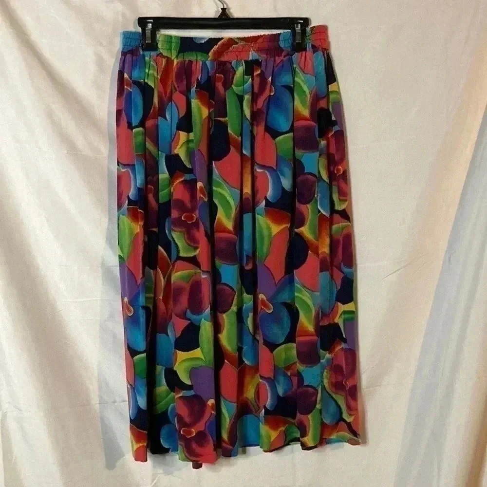 Essential elements colorful‎ skirt vintage